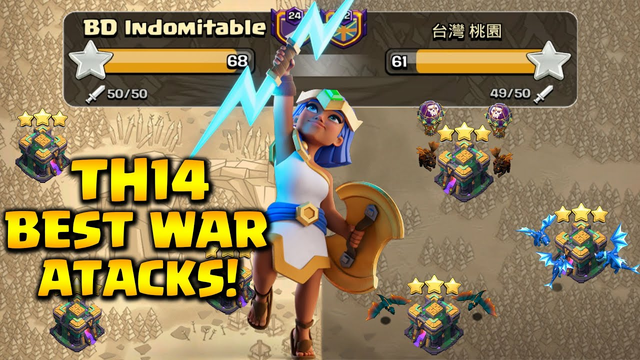 TH14 MOST OVERPOWERED WAR ATTACKS ft BD Indomitable - Clash Of Clans
