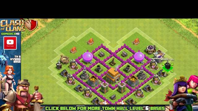 clash of clans th6 base