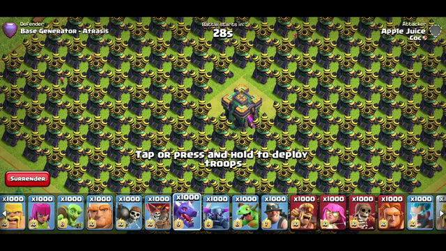 1000 MAX Dragons vs FULL Air Defence Base | Clash of Clans