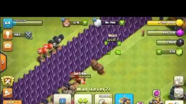 upgrading a lotta walls | Clash of Clans