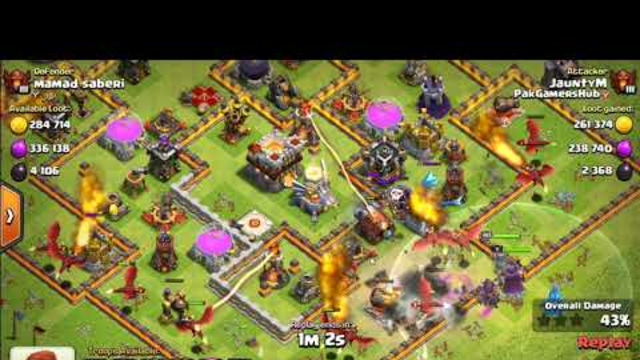 Took the Town Hall with the last two units - Clash of Clans