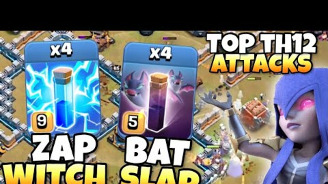I Mixed TH12 Bat Slap with Zap Witches, result was AMAZING! Clash of Clans