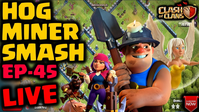 Hog Miner Hybrid Attacks Strategy | Queen Charge | Legend League | Clash of Clans | EP 45