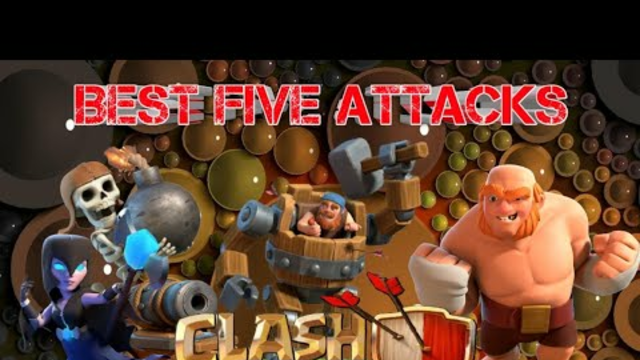 BEST FIVE ATTACKS (Clash Of Clans Night Village)