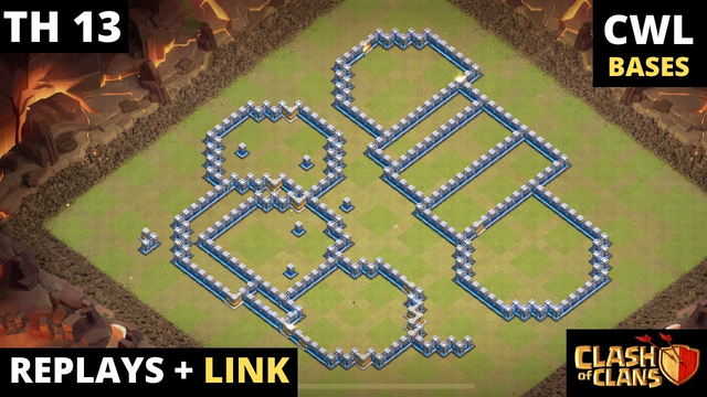 NEW BEST Clash of Clans TH13 CWL Bases | Replays + LINK