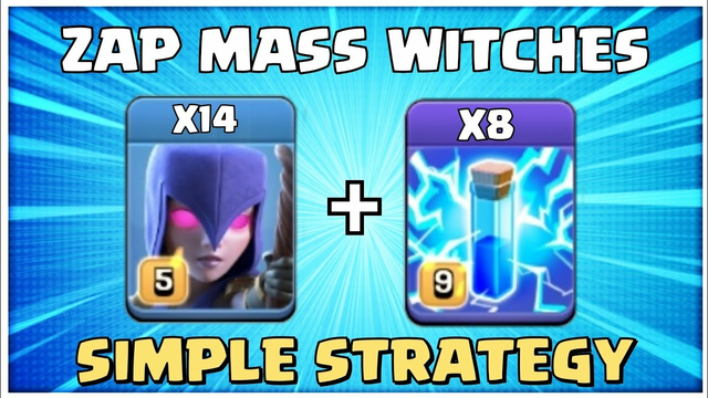 So Simple ! So Strong! TH12 Zap Mass Witches is CRAZY! Best TH12 Attack Strategies in Clash of clans