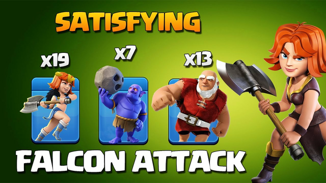 Best Th14 MASS VALKYRIE 3 Star Attack - Th 14 Falcon 