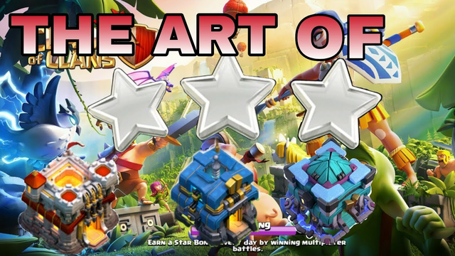 THE ART OF 3 STARS ..... clash of clans .... cwl day-6