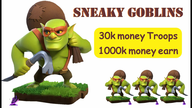 Sneaky Goblins using in Clash of Clans | Cheap train earn more money & trophies
