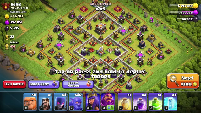 A Th11 Attack on Clash of Clans