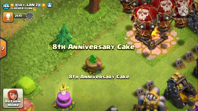 8th Anniversary Clash of Clans Cake