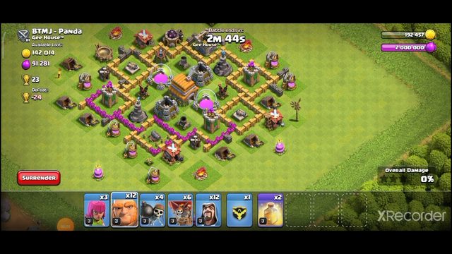 //clash of clans // best attack strategy for Tawonhall 5