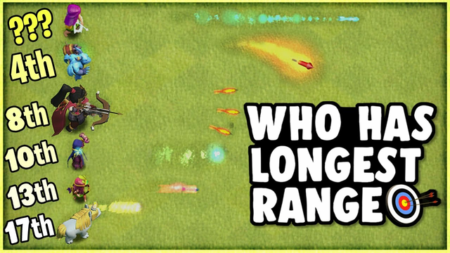 Who has the LONGEST Range in Clash of Clans!?