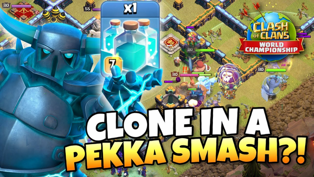 PRO PLAYER added CLONE to his PEKKA SMASH in Clash Worlds PreQualifiers! Clash of Clans eSports