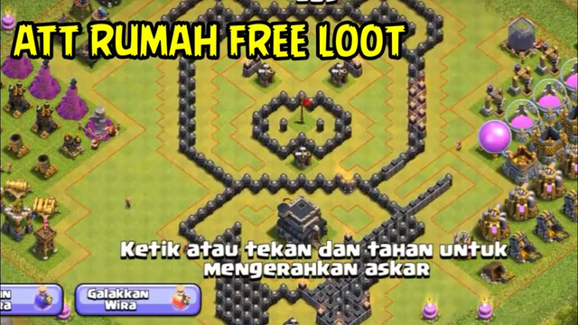 Attack rumah free loot - clash of clans