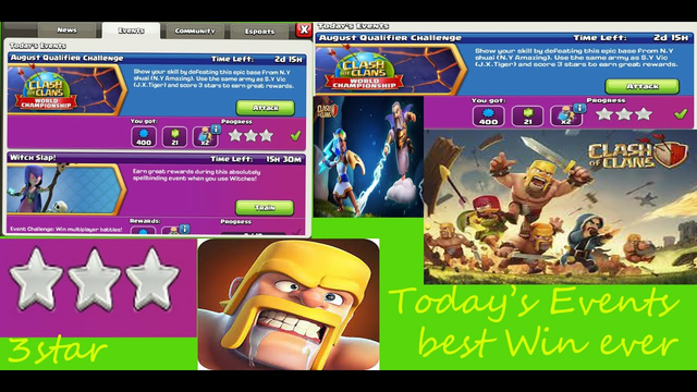 Clash of Clans today's best attack  3 star
