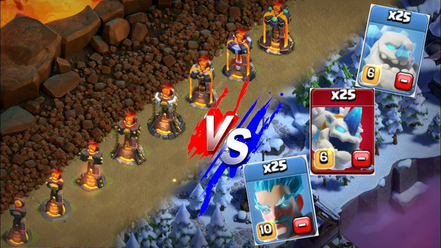 Fire Mode vs Freeze Mode | Clash of Clans