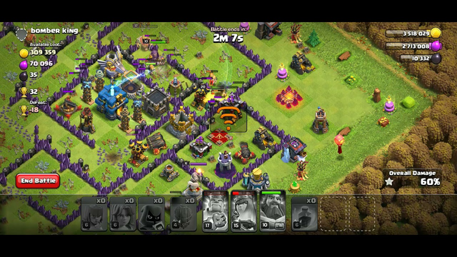 clash of clans fighting