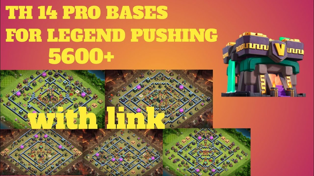 TH14  top 5  pro bases with link ll clash of clans ll