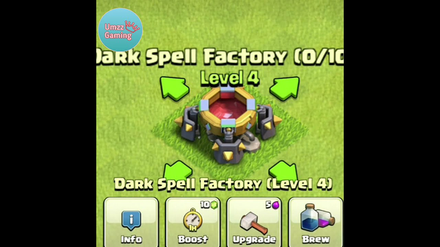 Dark Spell Factory Upgrading 1 To Max Level | Clash of Clans #shorts  #clashofclans