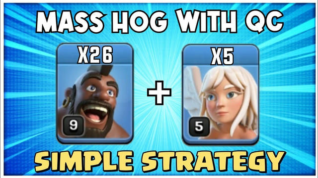 Most Powerful Army... BEST TH12 Hog Attack Strategy -Town Hall 12 WAR ATTACK - HOG QC Clash of Clans