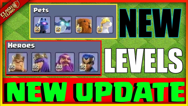 Coc New Update | New heros and Pets Level Coming | Clash Of Clans - Coc