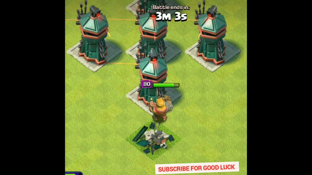Clash of Clans---- Barbarian king vs 10 max level Sniper Tower
