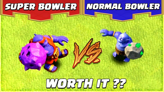 Super Bowler Vs Normal Bowler!! Worth Upgrading?? Clash of Clans..