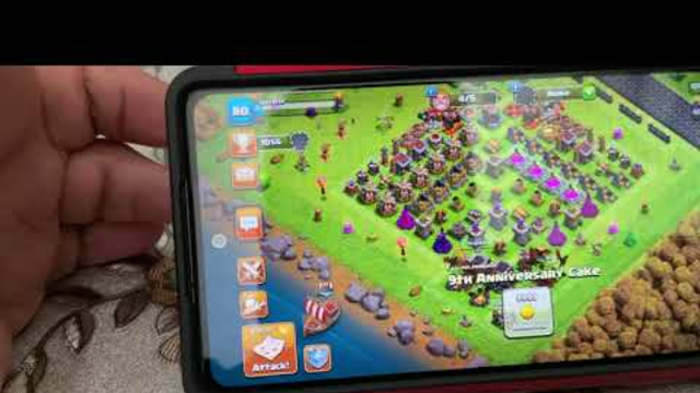 Clash of Clans: Playing on my th9