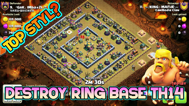 Op! Best Strategy Dragon Rider Destroy Ring Base TH14 in Clash of Clans