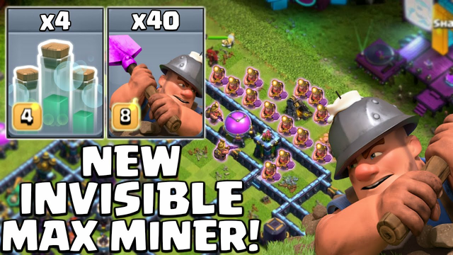 4x Invisible Mass Minering Strategy 2021 - You Should Try Mass Miner Attack - CLASH OF CLANS