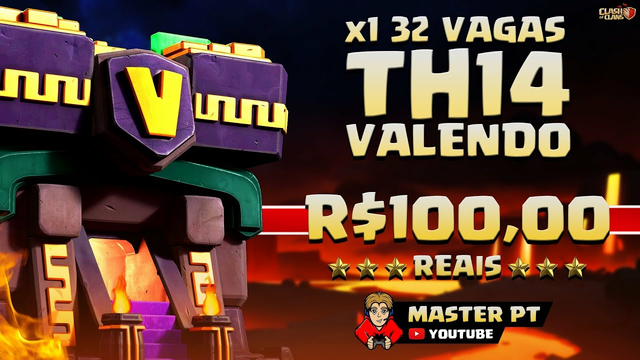 MASTER PT | X1 TH14 VALENDO R$100.00 REAIS  | CLASH OF CLANS