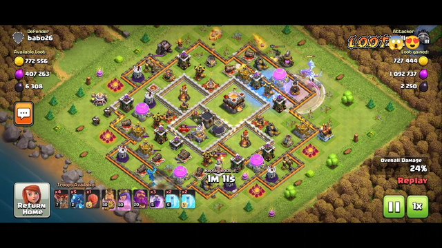 Free Loot in clash of clans | Easy big loot (part 33 ) | Easy loot with dead base in clash of clans