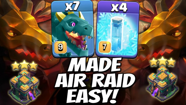 100% 3 Stars with This Freezing Dragon Strategy, TH14 Dragon + Freeze - Clash Of Clans
