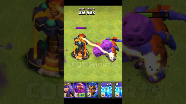 Inferno Tower vs Super Bowler Clash of Clans #shorts #cocshorts