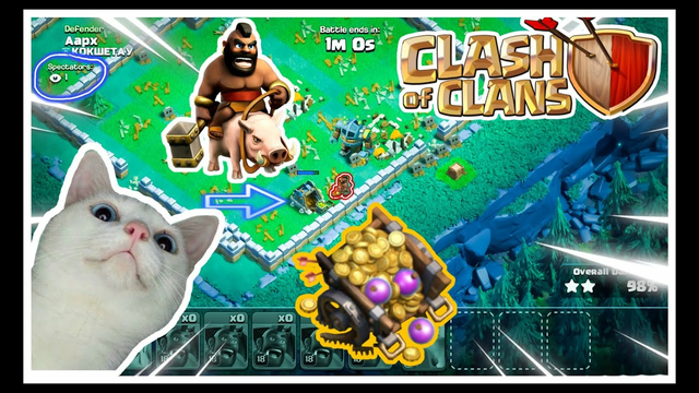 Clash of clans #coc Builder base attack with max troops. #hog #coc #clashofclans