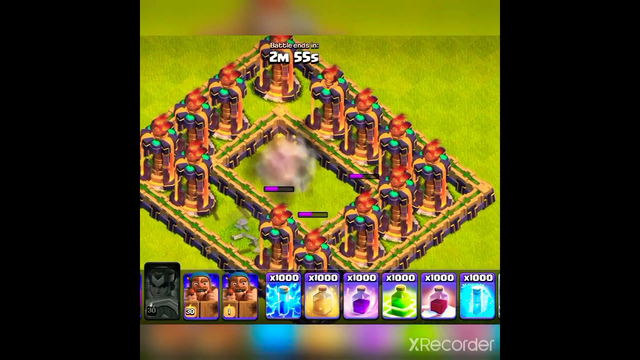 all heroes of clash of clans vs group of infarno tower. what happened let's see