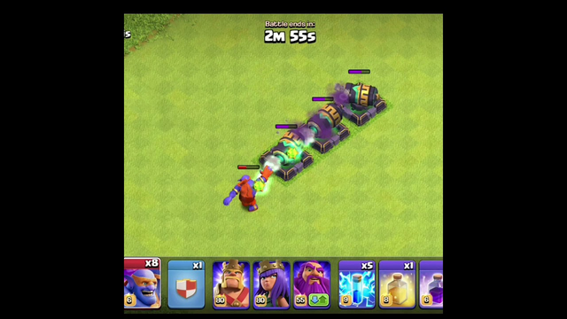 ??Can super Bowler Destroy 3 Max Cannon????? || Clash of Clans #shorts