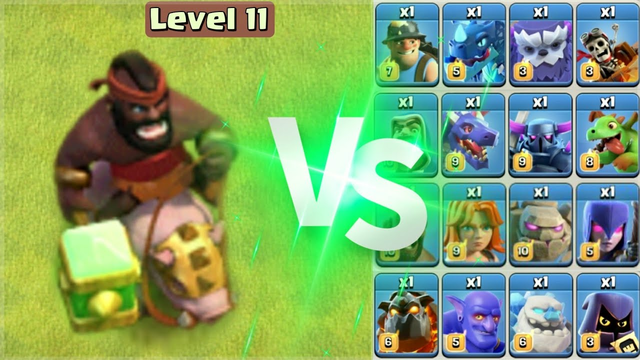 New Hog Rider vs All Troops - Clash of Clans