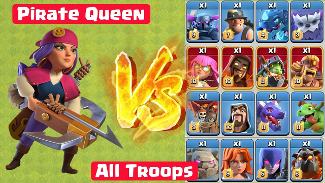 Archer Queen Vs All Troops - Elixir & Dark Troops, Super Troops, Heroes & Pets | ClashVerse - COC