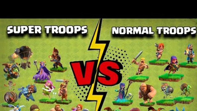 clash of clans super troops vs normal troops