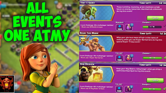 Best Army to complete all events , All events one army , Clash of clans Tamil #Shan