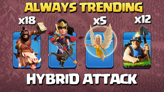 Was! Is! & Will Stay Strong! Th13 Hybrid or Th13 Hog Miner Attack Strategy - Best TH13 Attack in Coc