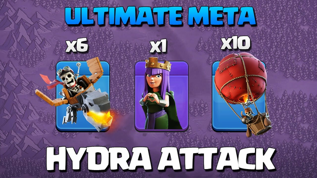 TH14 HYDRA ATTACK STRATEGY | Best Th14 Attack Strategy Clash Of Clans | Th14 Dragon Rider Attack Coc