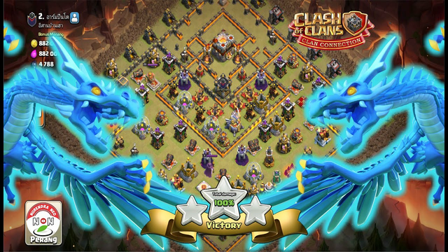 TH11 Attack Strategy Full Electro Dragon Spell Ice Clash Of Clans - COC Best War