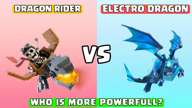 Electro Dragon Vs Dragon Rider | Clash Of Clans | #coc#clashofclans#electro#dragon