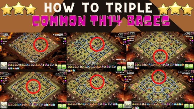HOW TO THREE STAR COMMON TH14 BASES | CLASH OF CLANS | TH14