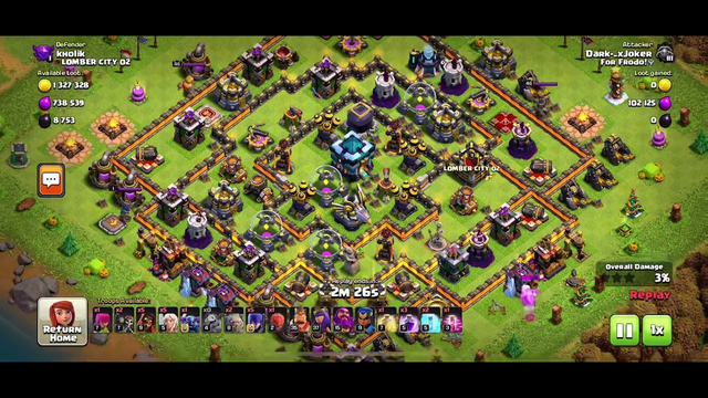 Clash of Clans 2 Million Loot attack