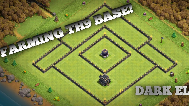 FARMING BASE FOR TH9! - Save you Dark Elixir - Clash of Clans