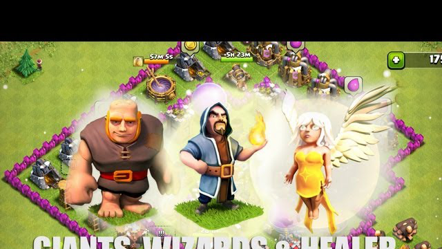 Clash of Clans - Part 16 - Giants, Wizards  Healer Rush!